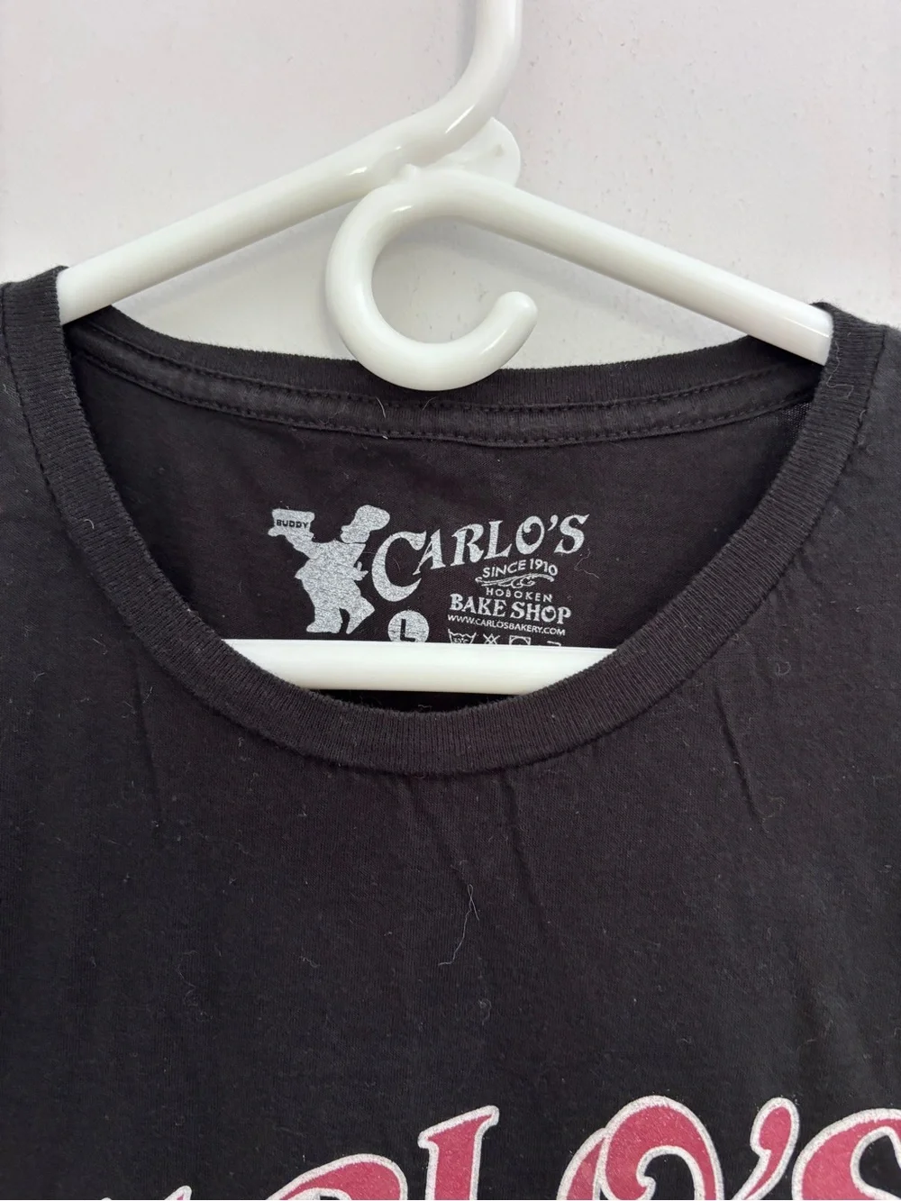 Carlos Bakery Hoboken Black L Short Sleeve Tee with Red Print see description - Picture 3 of 7